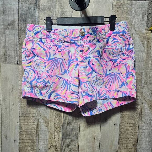 Lilly Pulitzer Shell of a Time Pink Multicolor Callahan Shorts - Picture 1 of 5